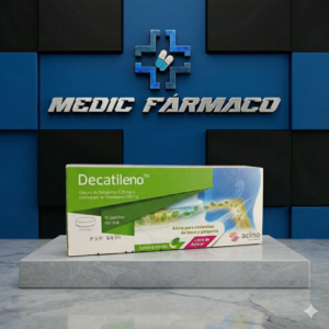 Decatileno pastillas sabor a menta libre de azúcar